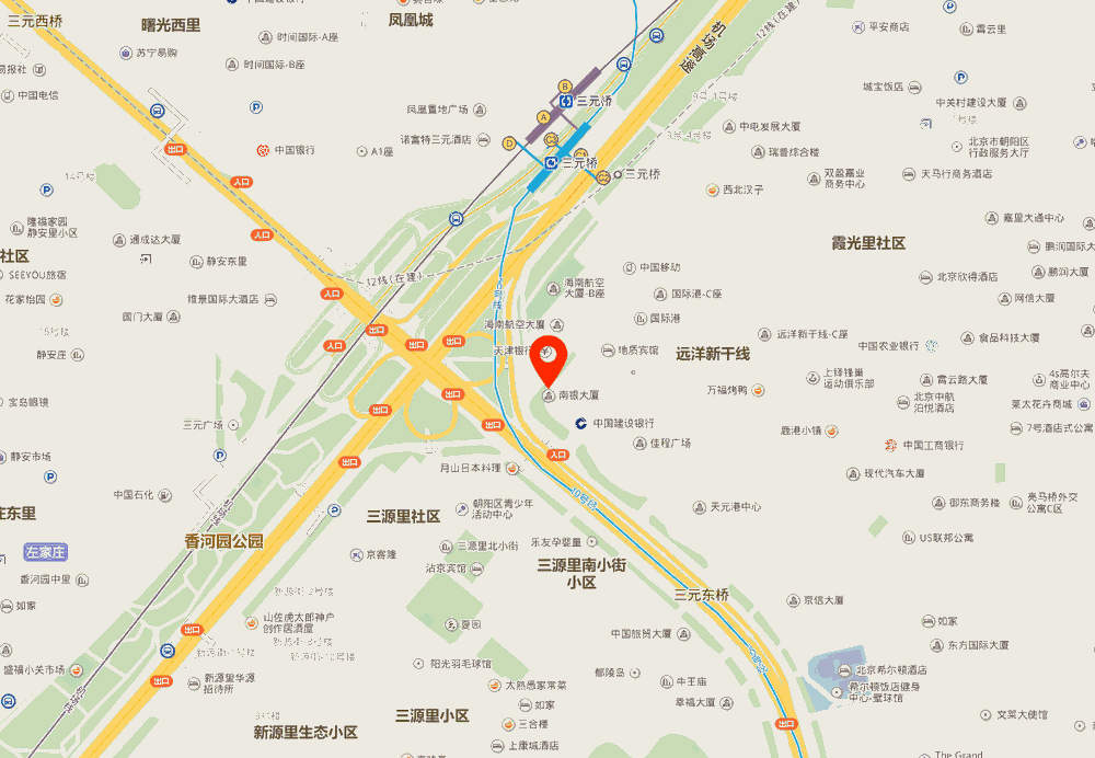 南银大厦位置地图